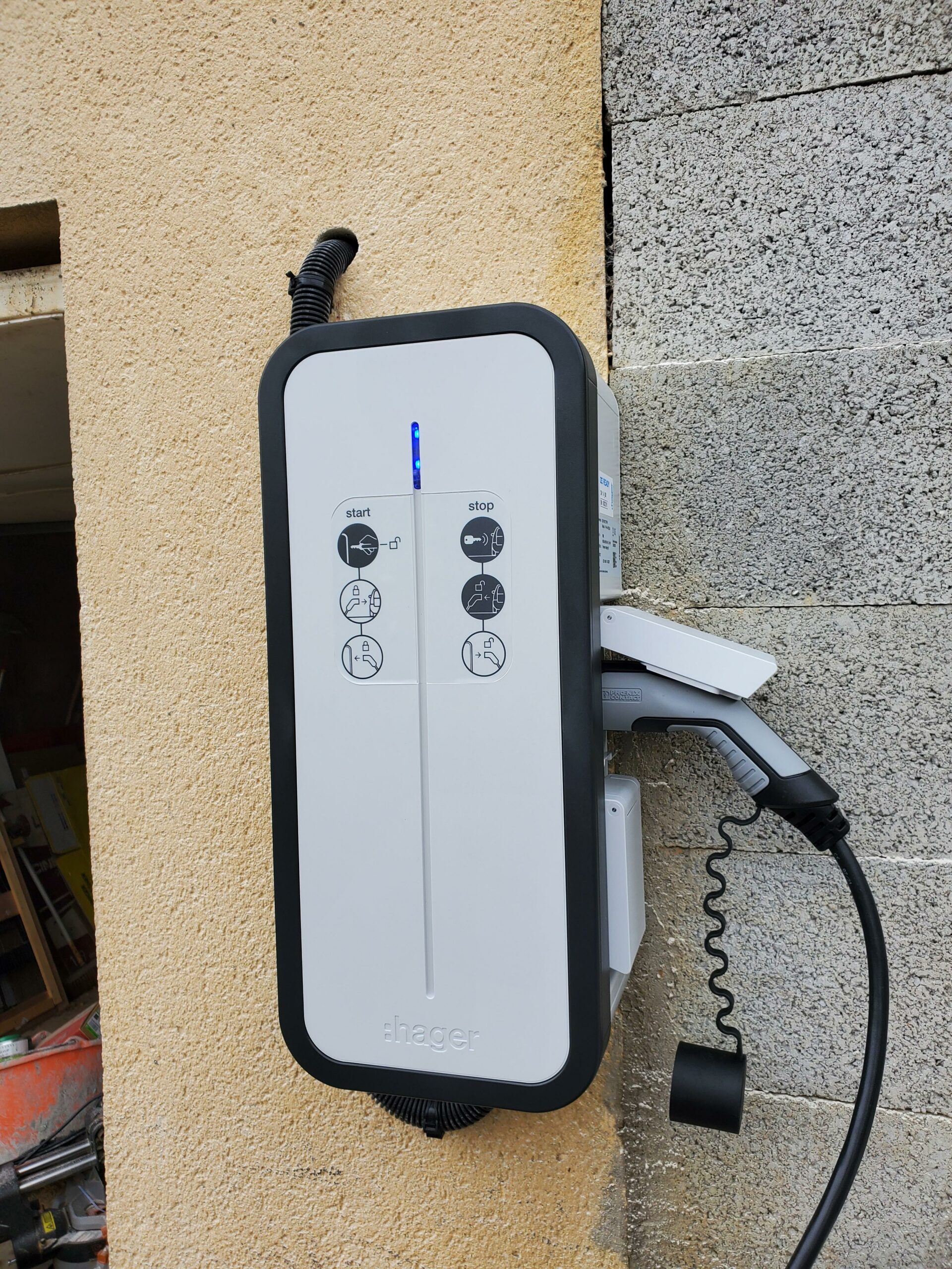 net-gardin chargeur externe de voiture éléctrique